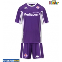 Fiorentina Moise Kean #20 Heimtrikotsatz Kinder 2025-26 Kurzarm (+ Kurze Hosen)